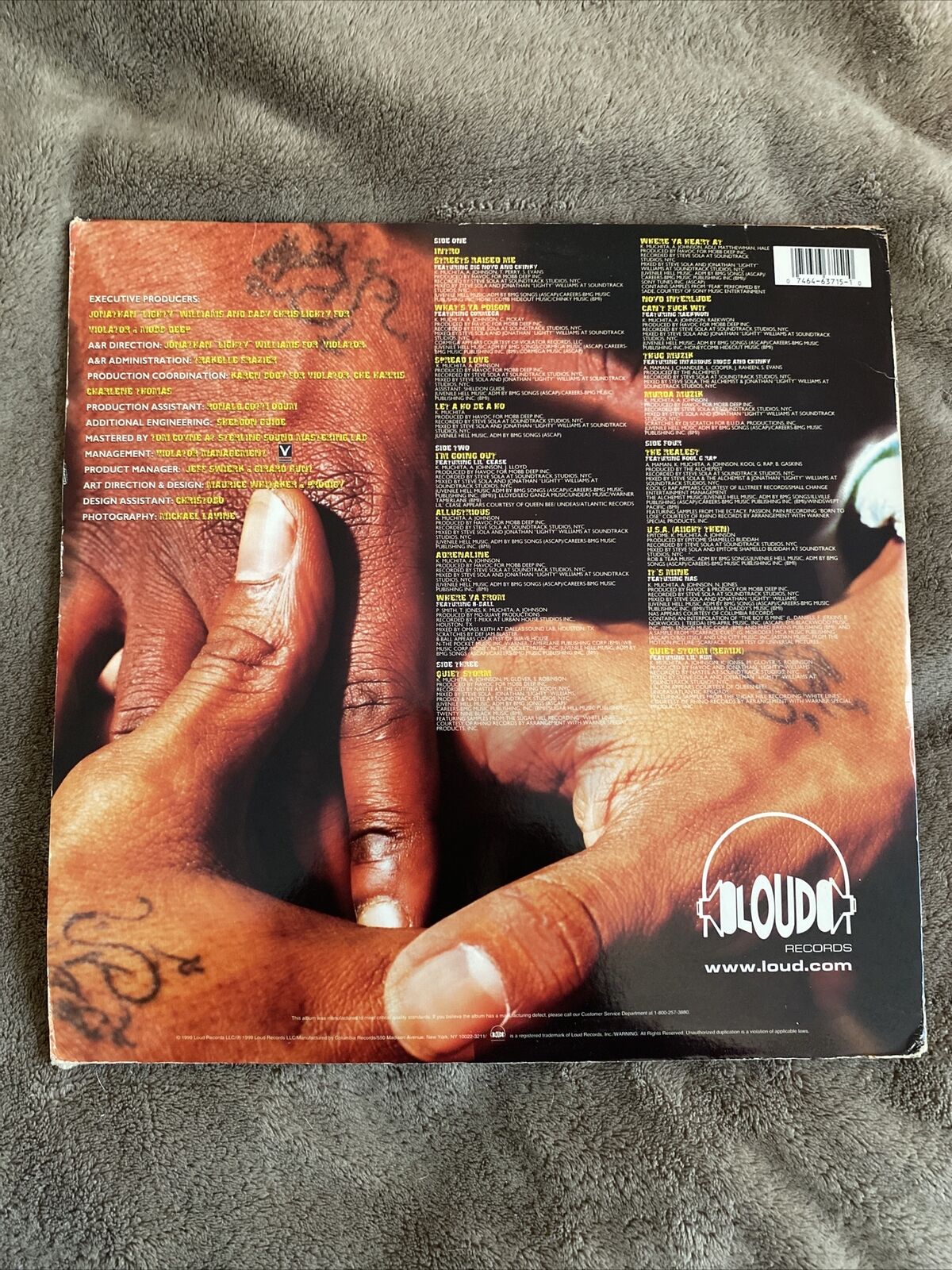 Mobb Deep Murda Muzik LP 12” VINYL OG PRESSING RARE PRODIGY