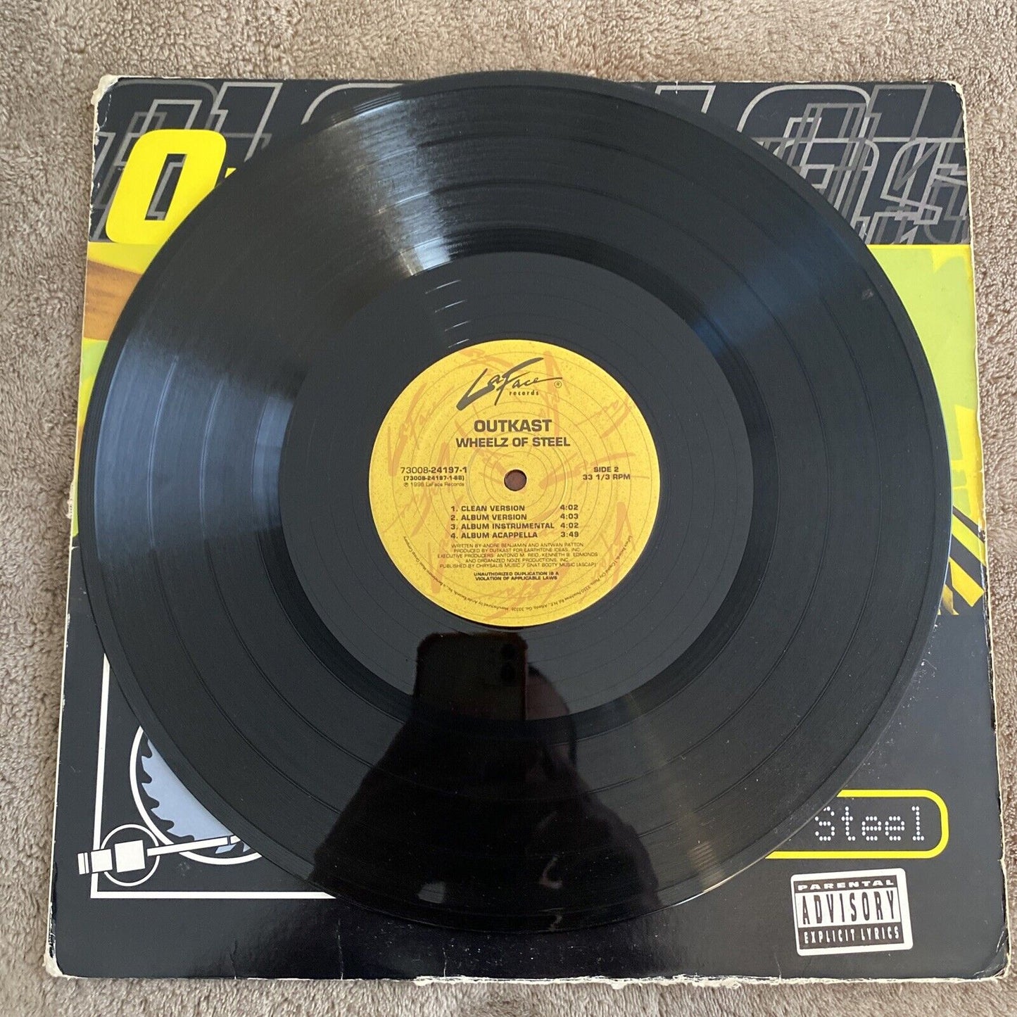 Outkast - ATLiens Wheelz Of Steel Original Pressing 12" Vinyl Picture Cover RARE